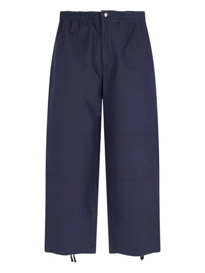 Moncler Genius X Gilga Farm By Donald Glover Logo Wide Trousers In Blue