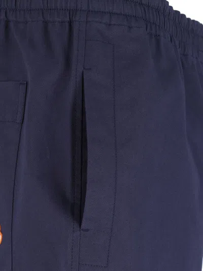 Moncler Genius X Gilga Farm By Donald Glover Logo Wide Trousers In Blue