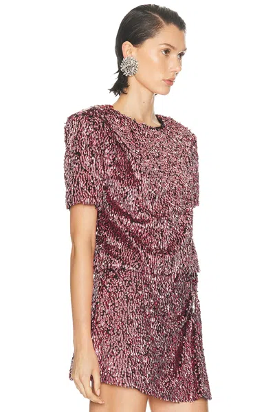 Area Sequin T-shirt In Purple