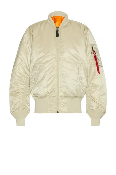 Alpha Industries Alpha Ma-1 Flight Jacket In Neutral