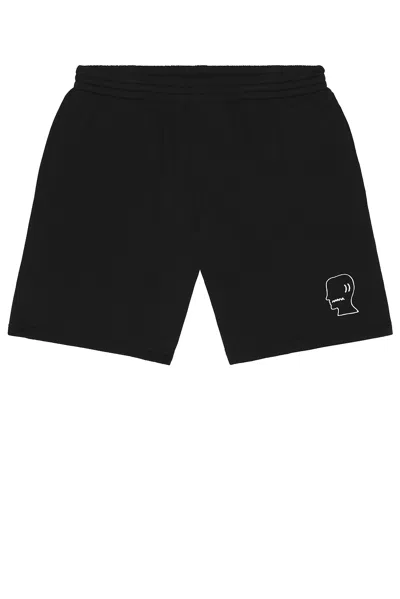 Brain Dead Logohead Rugby Short In Black
