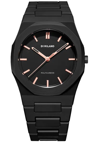 D1 Milano Polycarbonate 40.5mm Watch In Black