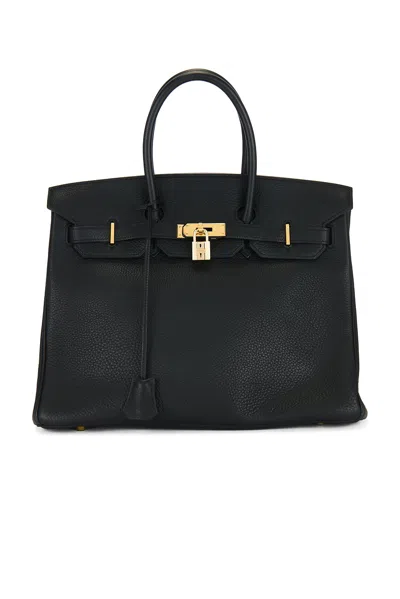Pre-owned Hermes Togo Birkin 35 Handbag In Black