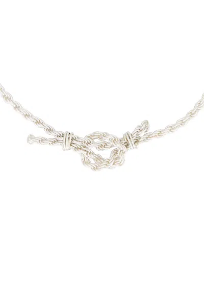 Martine Ali Knotted Rope Chain Necklace In Silver