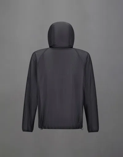 Herno Laminar Hooded Jacket In Quilted Ripstop In Black