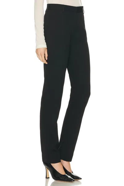 Totême Low-waist Slim Evening Trouser In Black