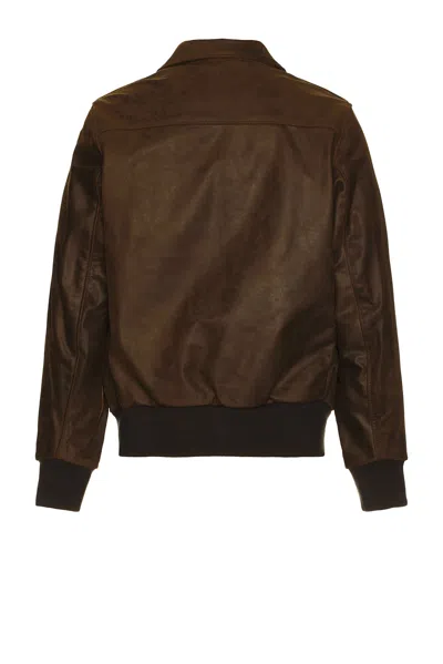 Schott Lightweight Cowhide A-2 Jacket In Brown