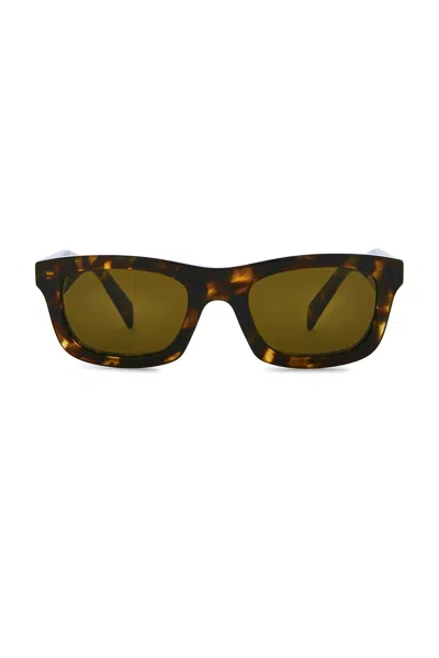Prada Rectangular Sunglasses In Black