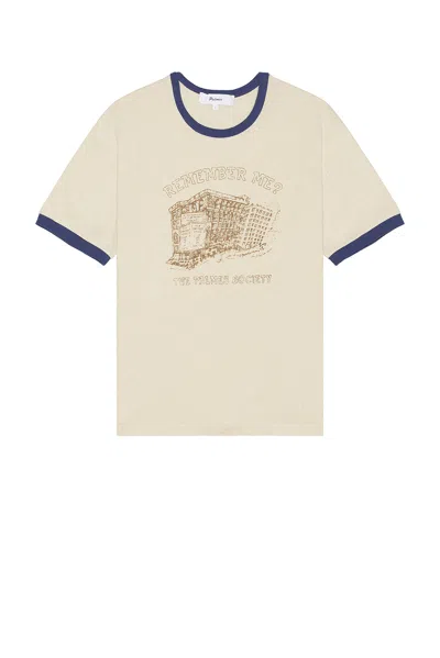 Palmes Remember Ringer T-shirt In White
