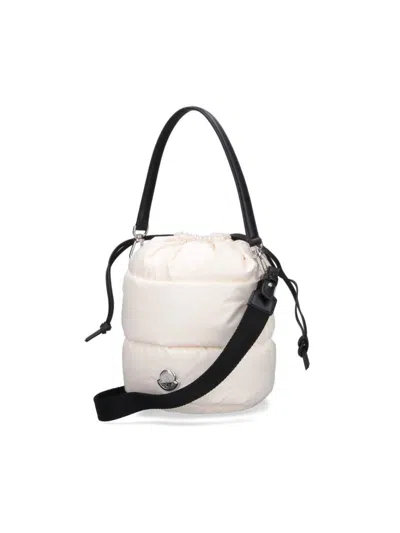 Moncler "caradoc" Bucket Bag In White