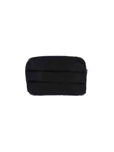 Moncler Black Fabric Caradoc Beauty Case In Black