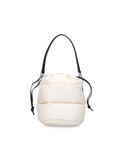 Moncler "caradoc" Bucket Bag In White