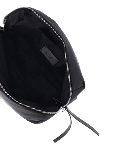 Moncler Black Fabric Caradoc Beauty Case In Black