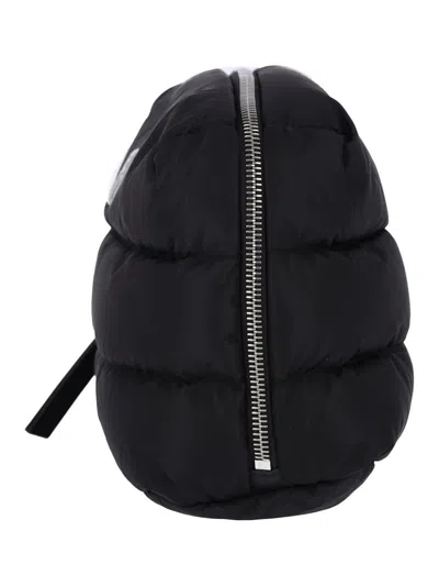 Moncler Black Fabric Caradoc Beauty Case In Black