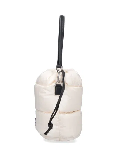 Moncler "caradoc" Bucket Bag In White