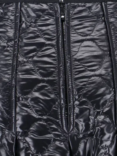 Moncler Black Padded Midi Skirt In Black
