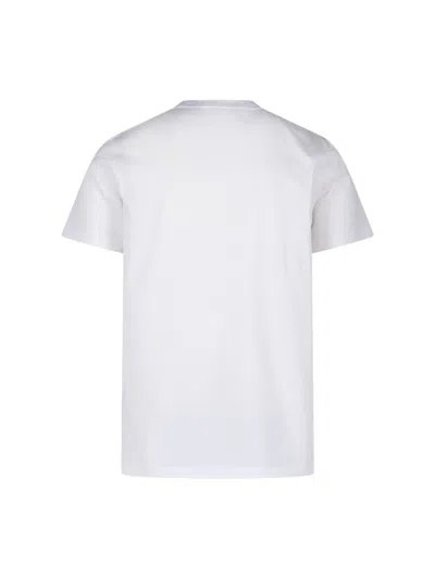 Moncler Double Logo Patch Cotton T-shirt In White