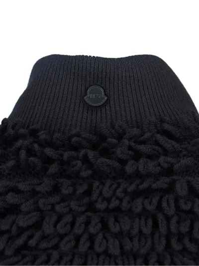 Moncler Genius X Ee72 By Edward Enninful Wool-blend Down Cardigan In Black