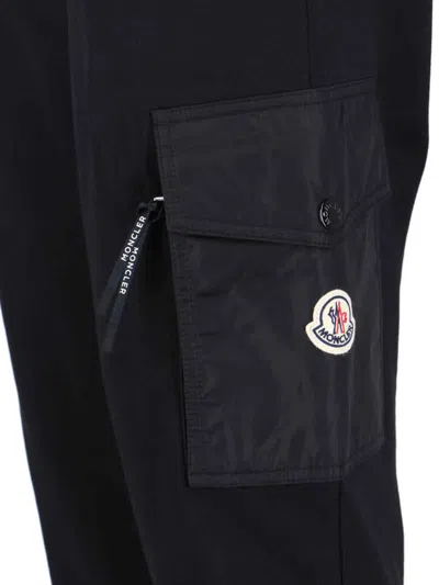 Moncler Casual Trousers Adjustable Fit In Black