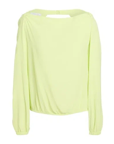 Patrizia Pepe Woman Top Lime Green Size 6 Viscose In Green