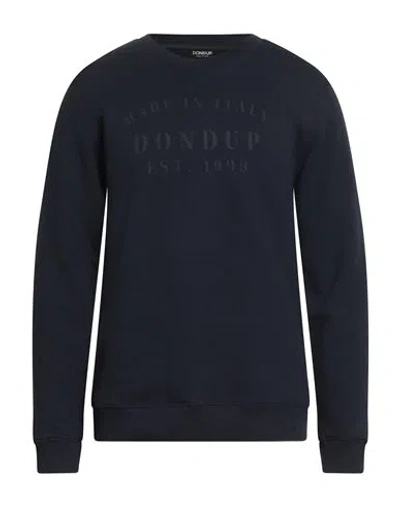 Dondup Man Sweatshirt Midnight Blue Size L Cotton, Elastane In Blue
