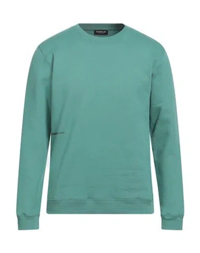 Dondup Man Sweatshirt Green Size L Cotton In Green