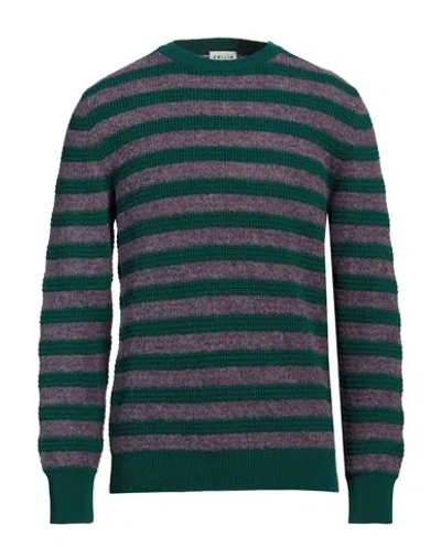Gallia Man Sweater Green Size 42 Merino Wool, Alpaca Wool, Recycled Polyamide In Green
