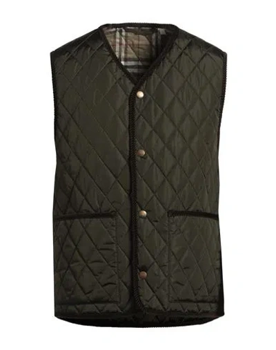 Burberry Diamond-quilted Gilet In Green