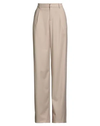 Hinnominate Woman Pants Beige Size L Polyester, Viscose, Elastane In Neutral