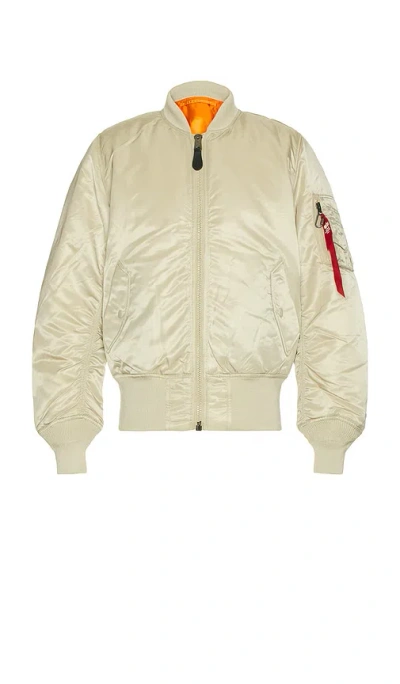 Alpha Industries Alpha Ma-1 Flight Jacket In Neutral