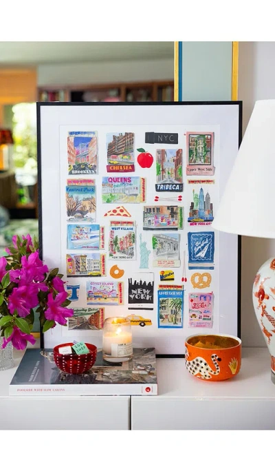 Furbish Studio Nyc Boroughs Matchbook Print 프린트 In Multi