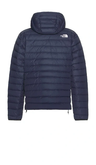The North Face Down Hooded Jacket In Blue