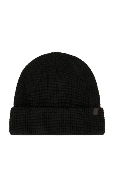 Travismathew Cloud Waffle Beanie In Black
