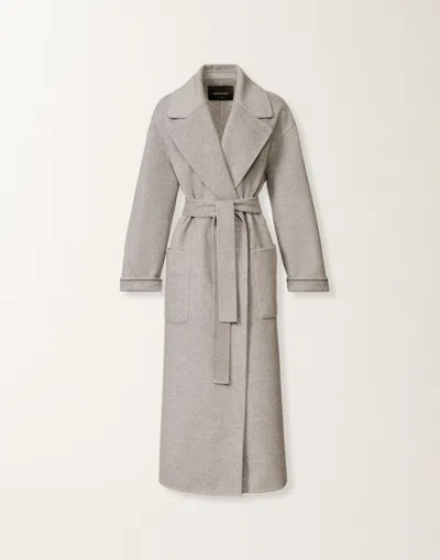 Fabiana Filippi Double-faced Wool And Cashmere Coat In Gray
