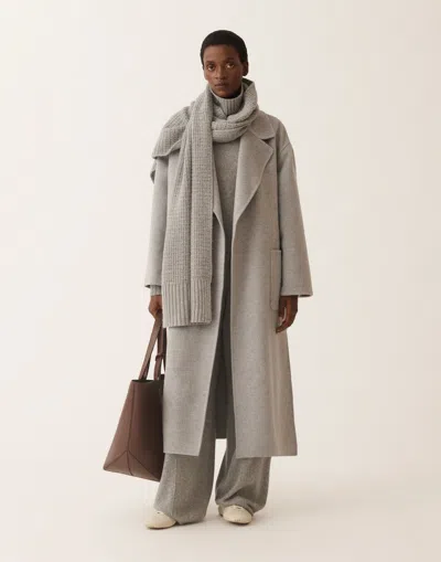 Fabiana Filippi Double-faced Wool And Cashmere Coat In Gray