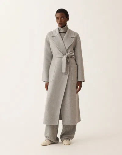 Fabiana Filippi Double-faced Wool And Cashmere Coat In Gray