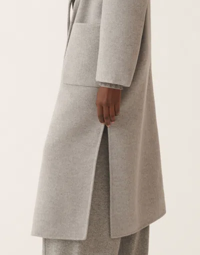 Fabiana Filippi Double-faced Wool And Cashmere Coat In Gray