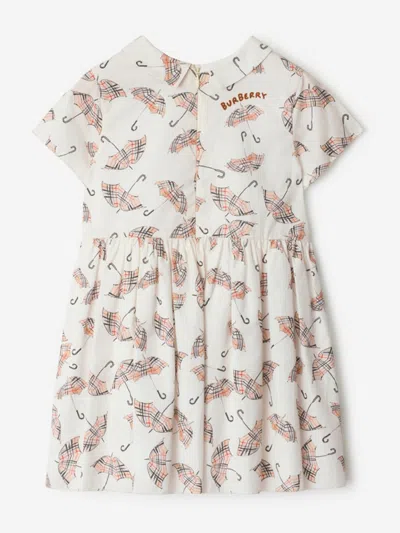 Burberry Girls Eadelle Umbrella Dress In White