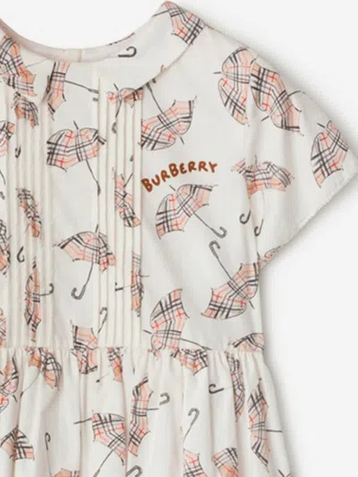 Burberry Girls Eadelle Umbrella Dress In White