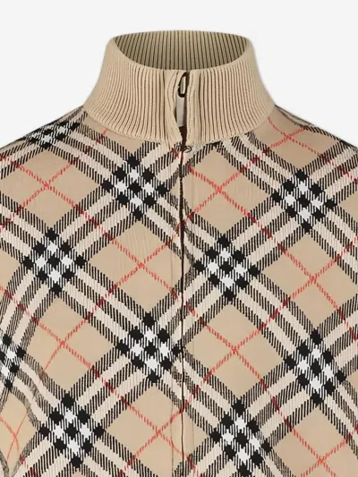 Burberry Girls Lette Check Cape In Brown