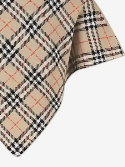 Burberry Girls Lette Check Cape In Brown