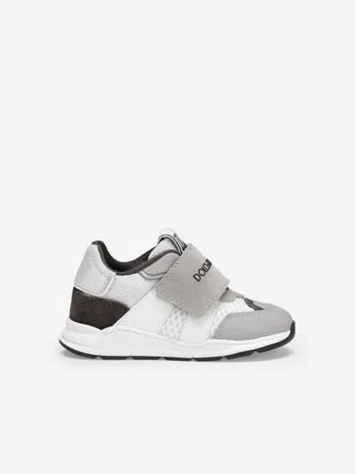Dolce & Gabbana Mesh Panelled Sneakers In White