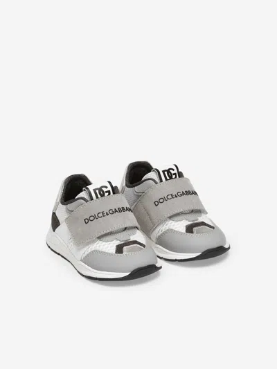 Dolce & Gabbana Mesh Panelled Sneakers In White