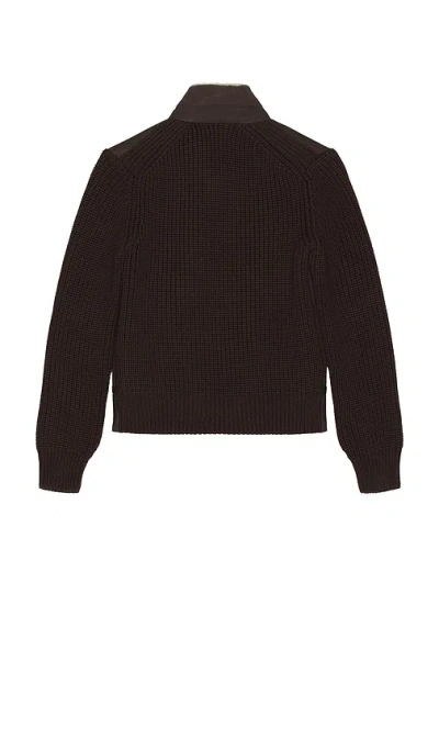 Mackage Jonathan Suede Full Zip Jacket In Brown