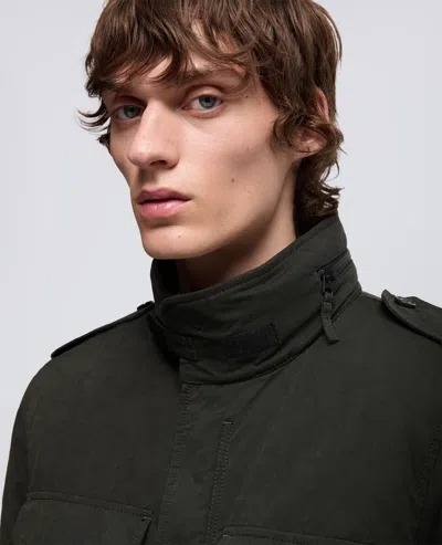 Aspesi Mini Field Jacket Cot In Tela Di Misto Cotone - Verdone In Green