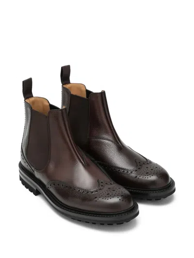 纹理切尔西皮靴