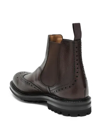 纹理切尔西皮靴