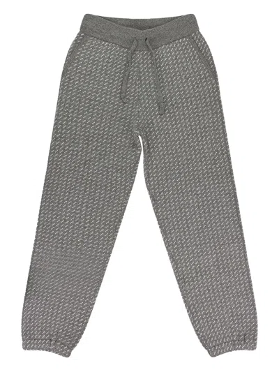 Aimé Leon Dore Off-white Woolrich Birdseye Knit Sweatpants In Gray