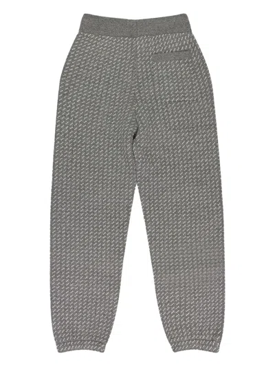 Aimé Leon Dore Off-white Woolrich Birdseye Knit Sweatpants In Gray