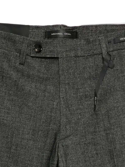 Michael Coal Belt Loop Trousers In Gray